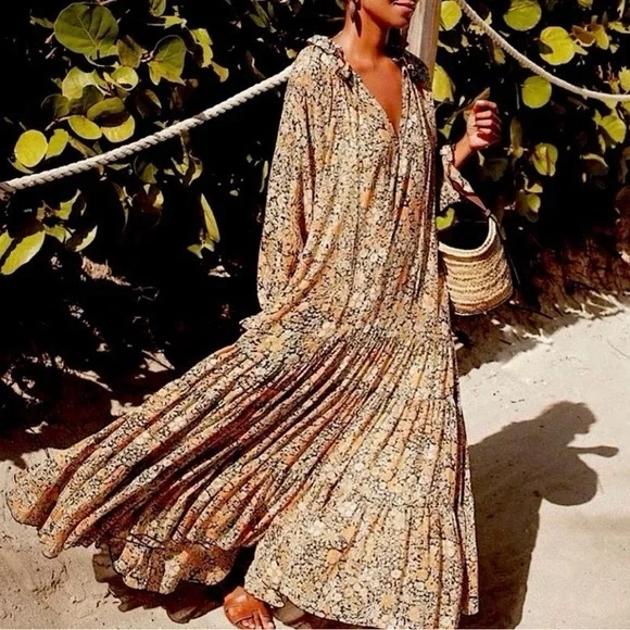 Free People Feeling Groovy Maxi Dress XS - Picture 2 of 6